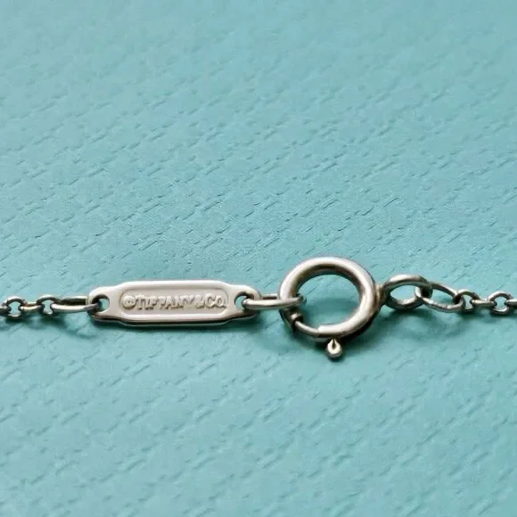 🩵SOLD🩵Tiffany & Co. Round Diamond Solitaire 0.25 ct Platinum Chain Necklace - Picture 5 of 9